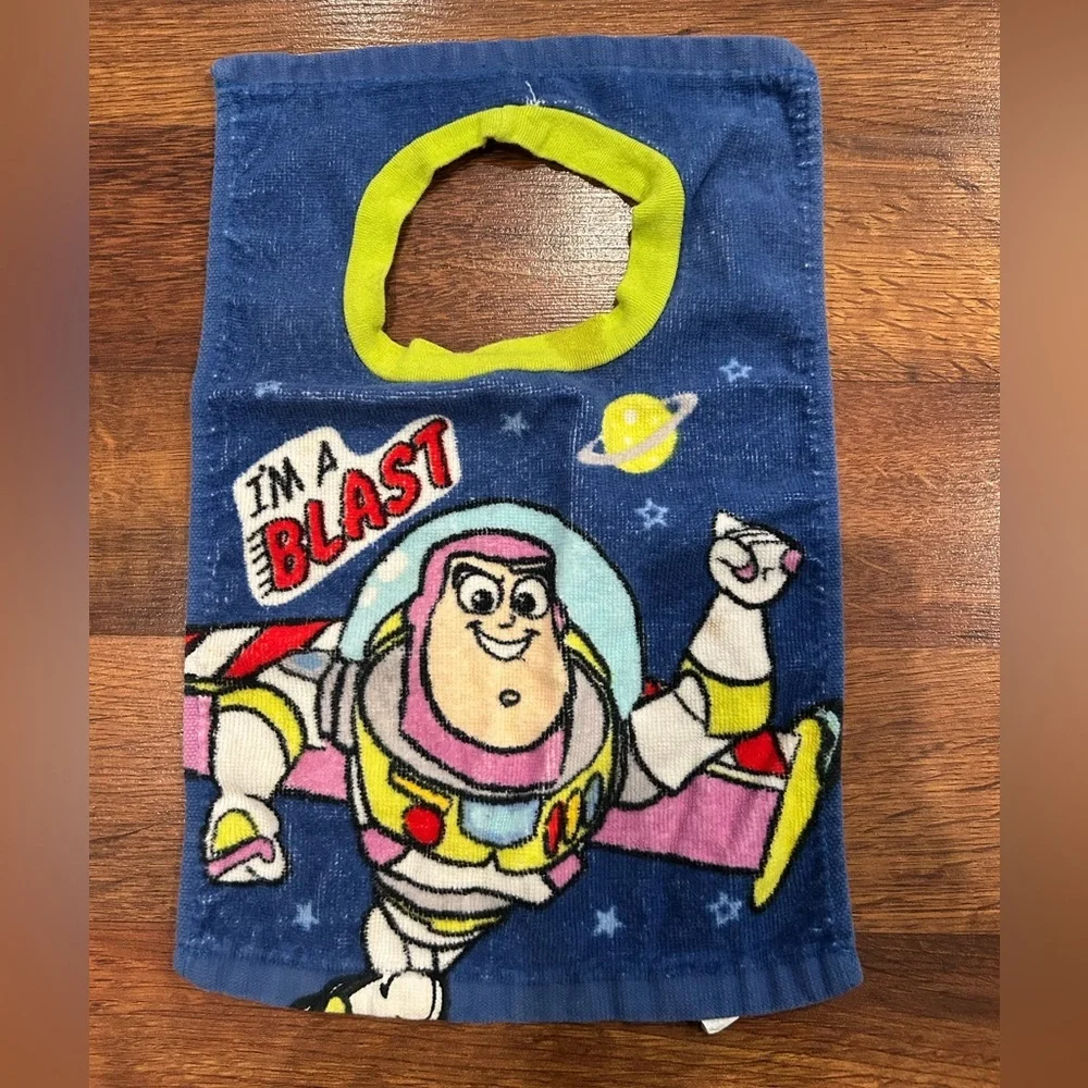 Disney Pixar Toy Story Buzz Lightyear Bib 100% Cotton